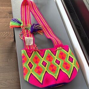 Colorful Geometric Patterned Women Bag